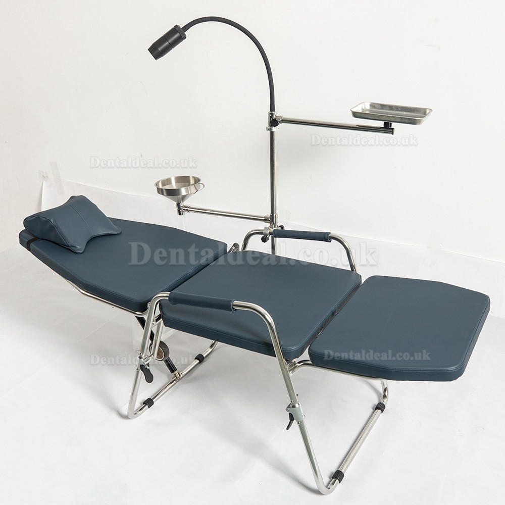 Greeloy GU-P101 Updated Adjustable Portable Dental Folding Chair with Portable Exam Light Gu-P102